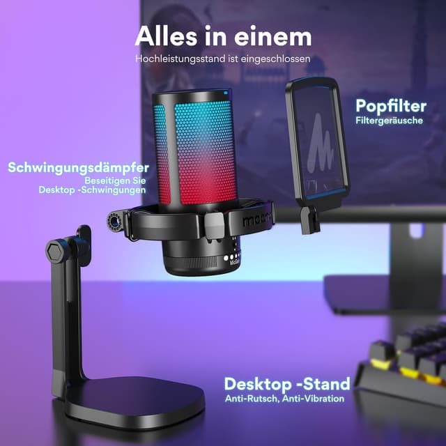 Thumbnail 6 de MAONO DGM20 USB Gaming Mikrofon