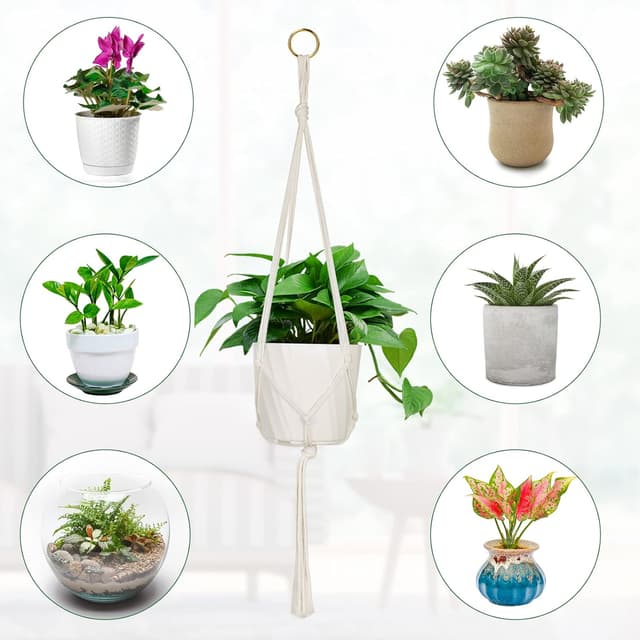 Thumbnail 4 de flintronic Hanging Planters Baskets 80cm pack