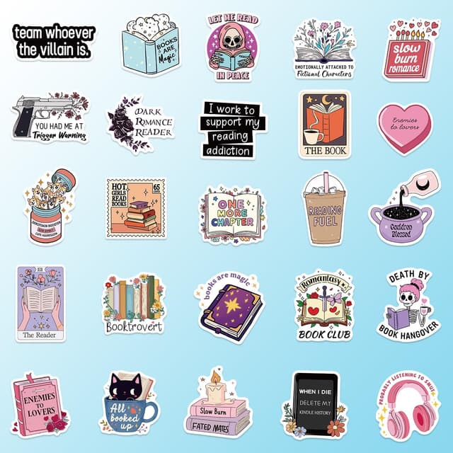 Thumbnail 2 de 200 PCS Book Stickers 200-pack for Kindle
