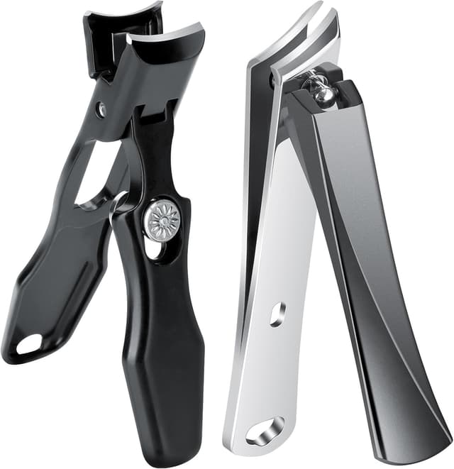 Detalle de NiHome Heavy Duty Nail Clippers for Thick, Hard Toenails (Set of 2) with Wide 16mm Opening