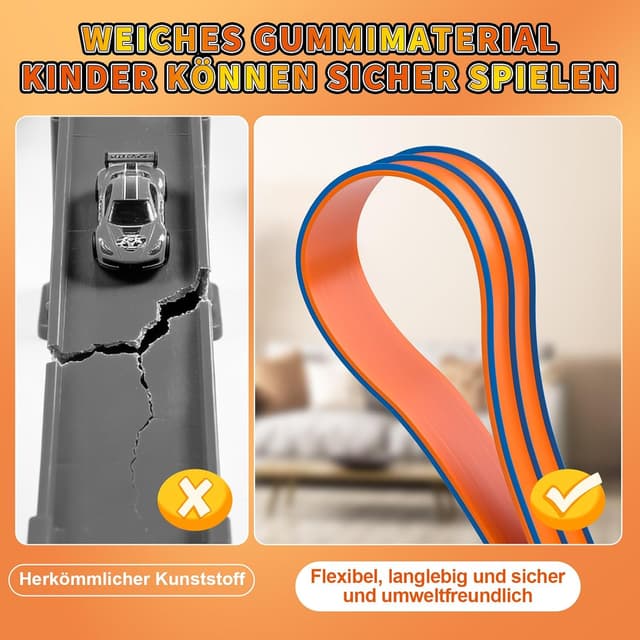 Thumbnail 5 de Flexible Autorennbahn 4,5 m für Kinder