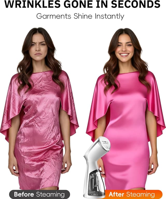 Detalle de OGHom 1000W Portable Travel Handheld Steamer (120V Only) – White