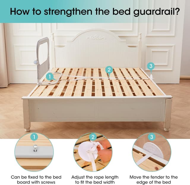 Thumbnail 5 de NUTIKAS 47" Bed Rail for Toddlers