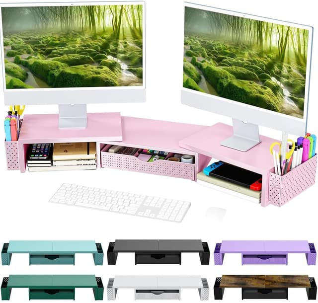 Thumbnail 6 de Spacrea Metal Desk Organizer with Drawer 1