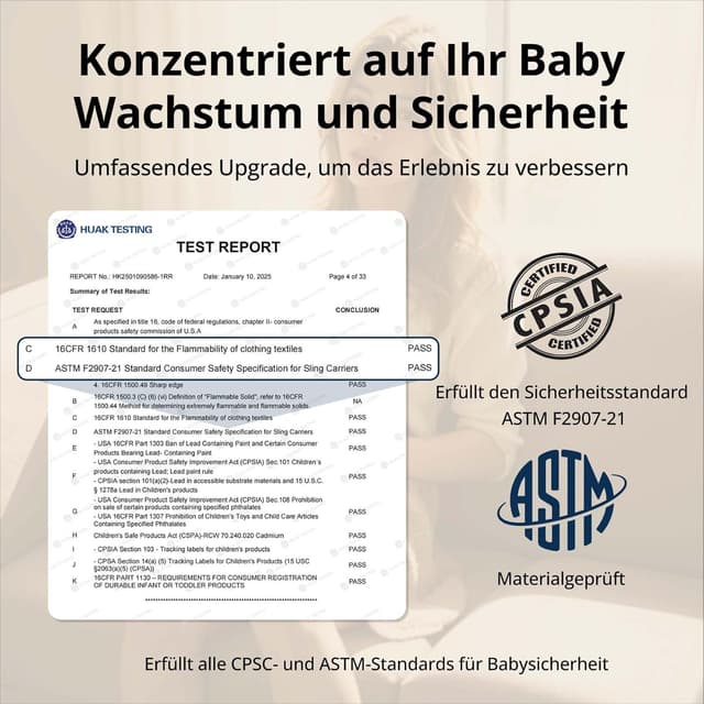 Thumbnail 3 de JOYNCLEON Tragetuch Hüfttrage 200 g