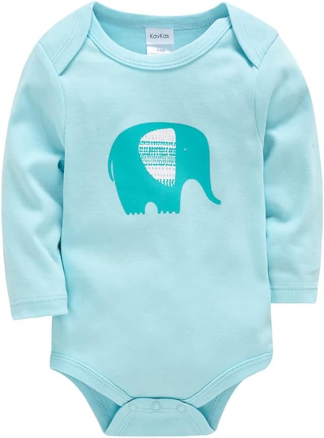 Detalle de wocharm Long Sleeve Baby Bodysuit 3-pack 👶