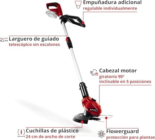 Detalle de Einhell GE‑CT 18 Li Solo recortabordes 24 cm