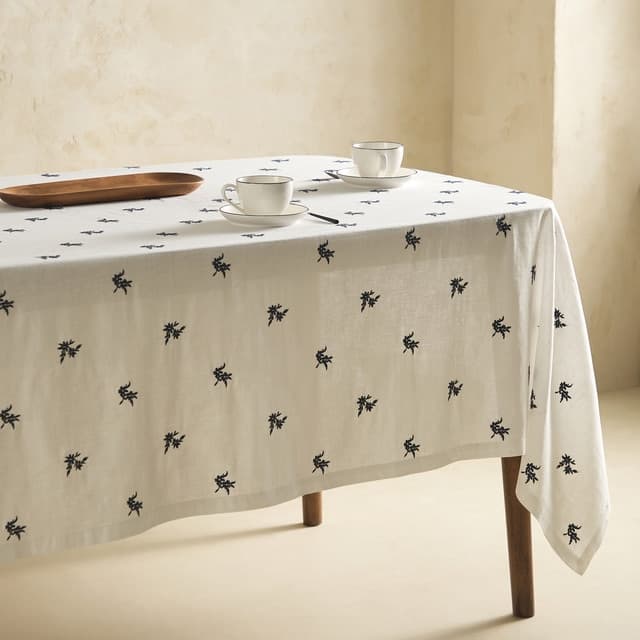 Imagen de El Corte Inglés Mantel Flowers lino y algodón en OfertitasTOP