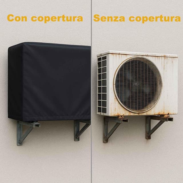 Detalle 2 de Copertura climatizzatore nero 420D, 96x40x70 cm