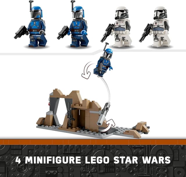 Thumbnail 6 de LEGO Star Wars 75373 Battle Pack Agguato su Mandalore (The Mandalorian) con 4 minifigure e grotta da costruire