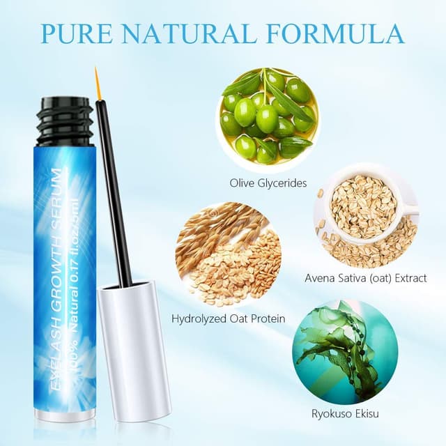 Detalle de Wimpernserum ohne Hormone (5 ml) – Lash- und Augenbrauenserum für längere, dichtere Wimpern