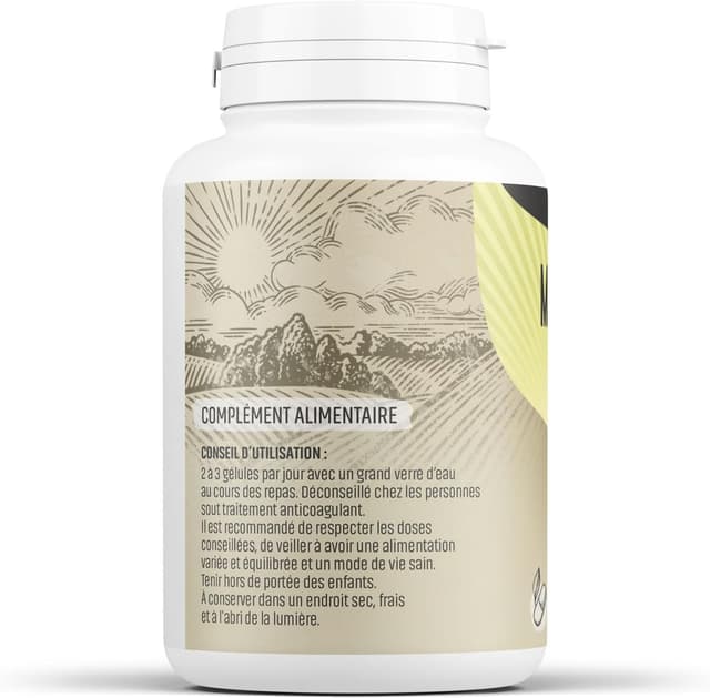 Detalle 2 de Herbes & Plantes Marron d’Inde Bio – 200 gélules végétales