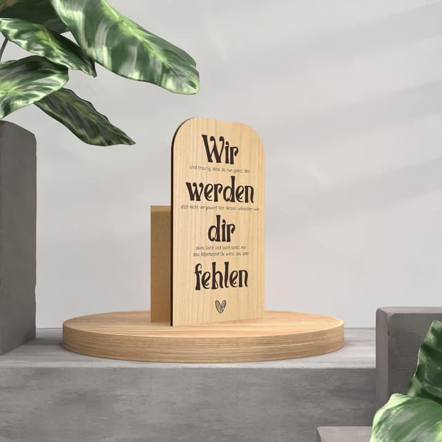 Detalle 2 de Karte zum Ruhestand Werden dir fehlen