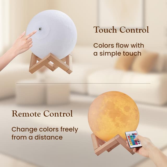 Thumbnail 2 de EXTSUD Mond Lampe 3D 16 Farben