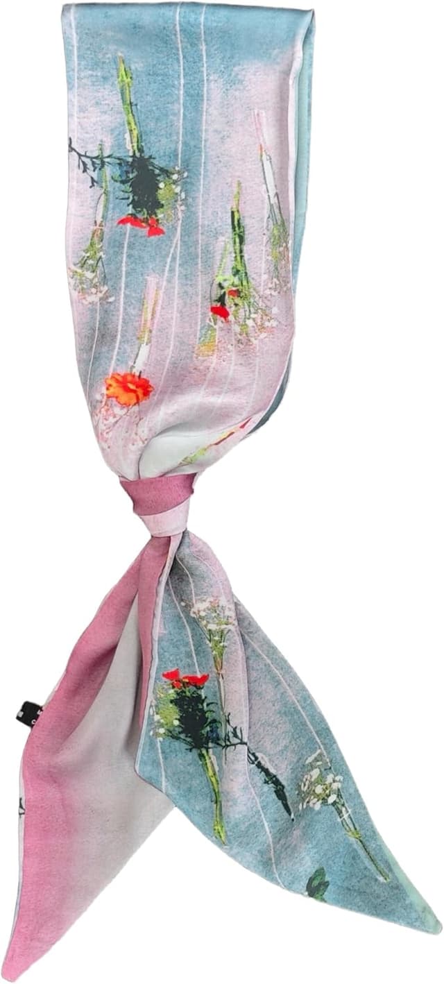 Thumbnail 3 de GIMIRO Satin Seidenschal 148 x 13,5 cm – Krawatte Double Layer fürs Outfit