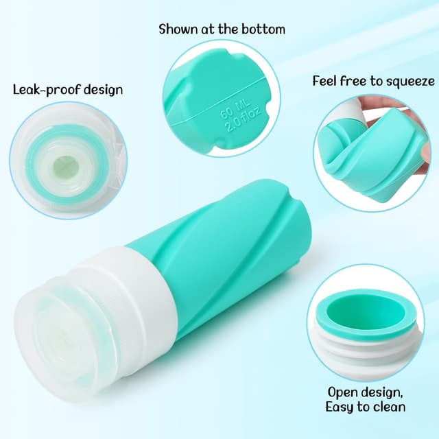 Thumbnail 3 de 14 Pack 100ml Silicone Travel Bottles Set