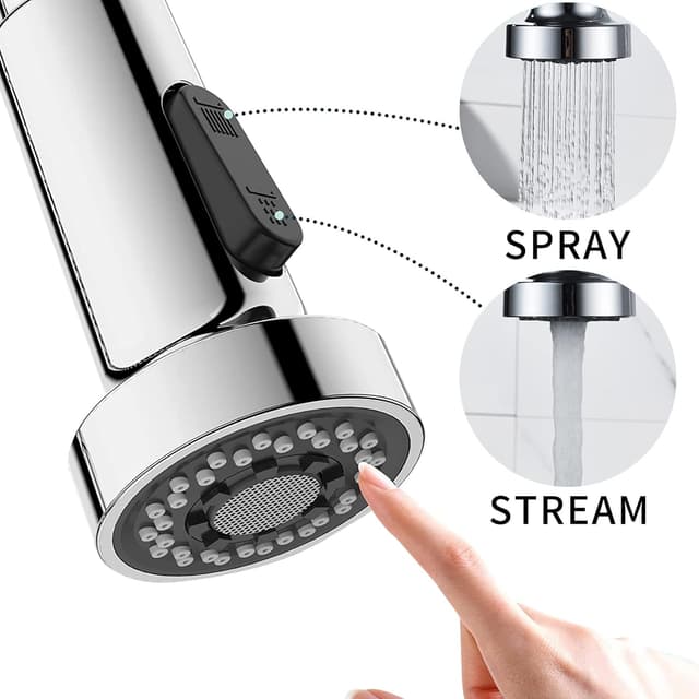 Thumbnail 2 de Grifo de cocina extraíble con resorte monomando (cromo)