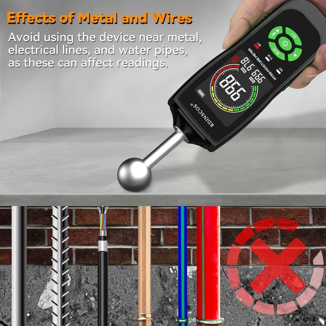 Thumbnail 6 de RDINSCOS Non‑Destructive Moisture Meter 5‑40 mm