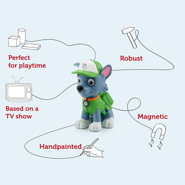 Detalle de PAW Patrol Rocky tonie audio character