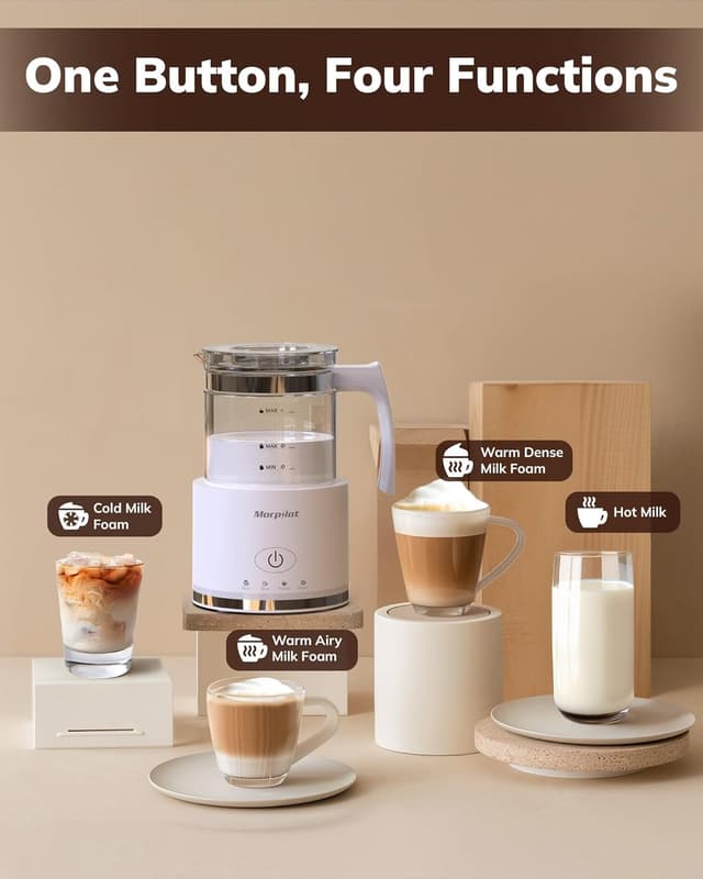 Detalle 2 de Morpilot Milchaufschäumer Elektrisch 4 in 1 500 ml