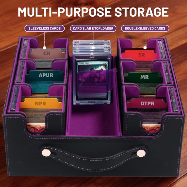 Detalle de STTRBOX Commander Deck Box with Handle (7 in 1) for MTG/TCG Storage