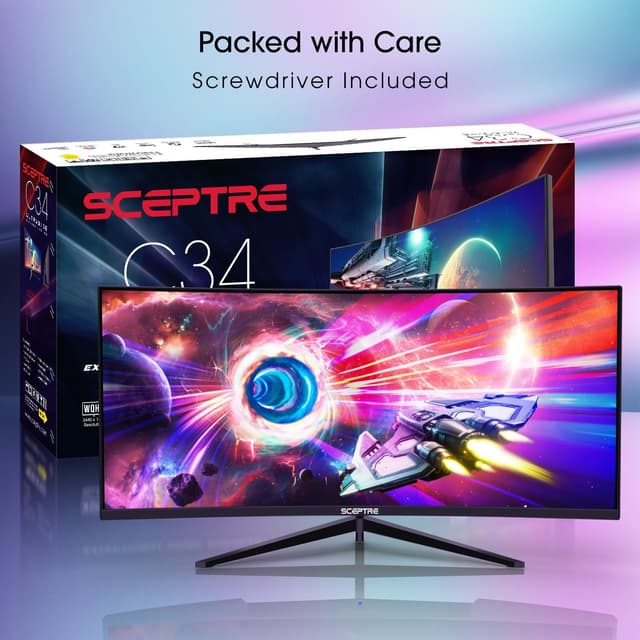 Detalle 1 de Sceptre 34-inch curved ultrawide WQHD 180Hz