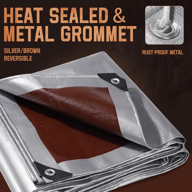 Thumbnail 4 de Spacever Tarp Heavy Duty 12x24 FT waterproof tarp 🛟