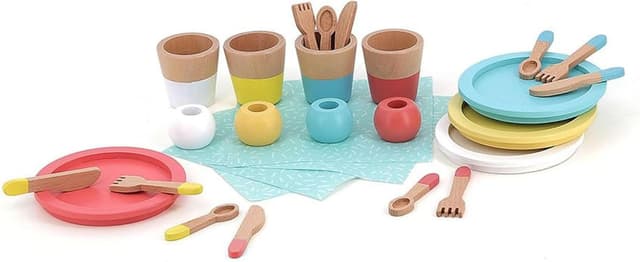 Detalle de Dinette en bois Vilac, 28 pièces