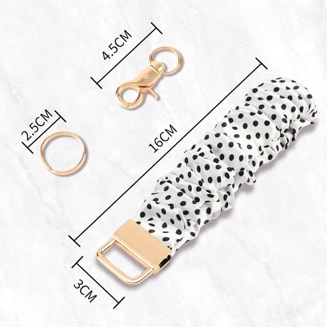 Detalle 1 de Schlüsselanhänger Armband Leopardenmuster mit Band