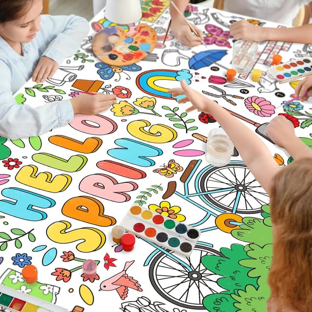 Thumbnail 5 de Gatherfun Hello Spring Giant Coloring Poster