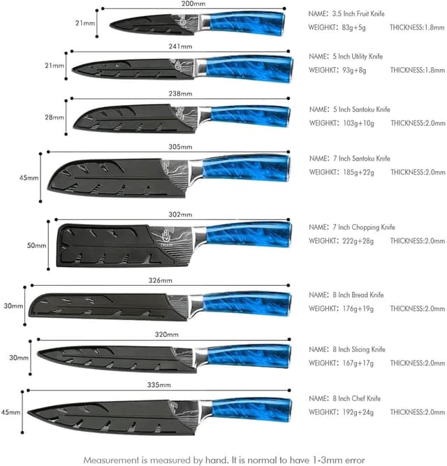 Detalle 2 de FULLHI Juego de herramientas japonesas de 14 piezas 🛠