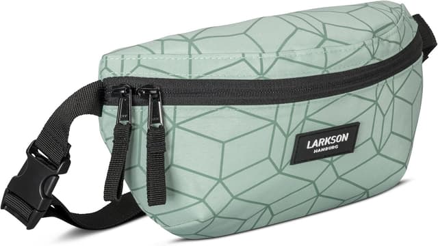 Detalle de Larkson Marsupio Finn verde PET riciclato, cintura/borsa a tracolla da viaggio e sport
