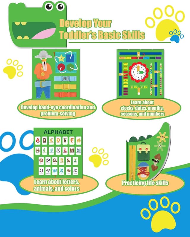 Thumbnail 2 de snookids Busy Board Montessori pliable pour enfants 🎲