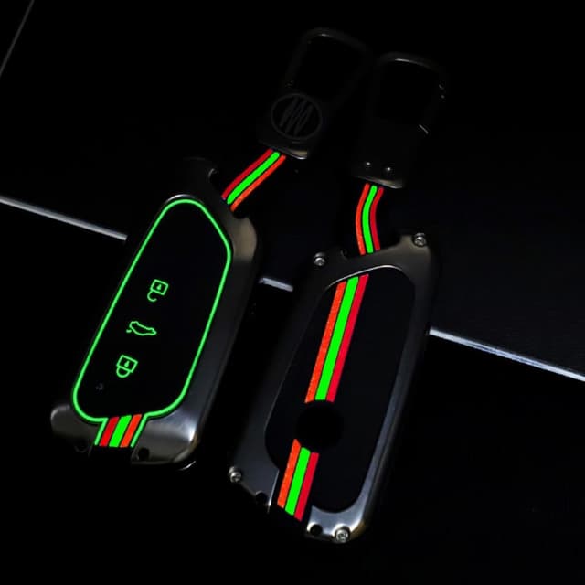 Detalle de Happyit Zinc Alloy Car Key Cover & Key Fob Case (for VW, SEAT, Skoda, Cupra models 2020–2021)