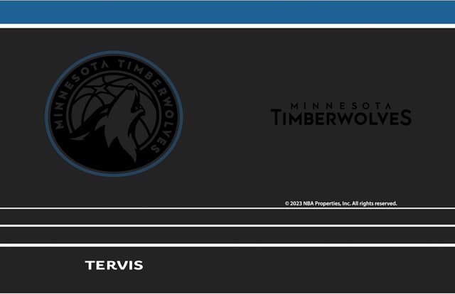 Detalle de Tervis Tumbler Traveler NBA Minnesota Timberwolves Night Game Triple Insulated 30oz Stainless Steel Travel Cup