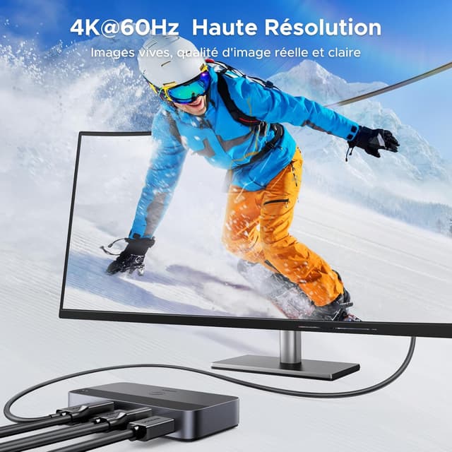 Thumbnail 3 de UGREEN Switch HDMI KVM 4K 60Hz 2 Entrées