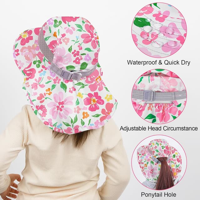 Detalle 2 de MHJY kids sun hat UV protection