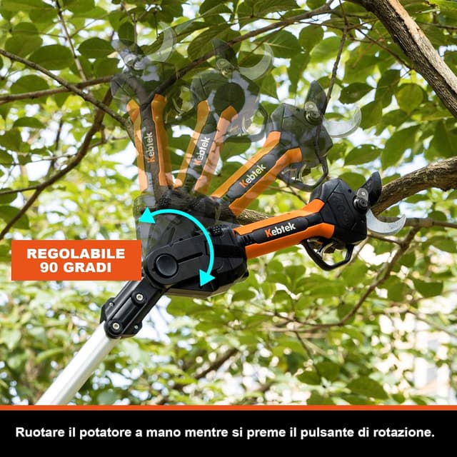 Thumbnail 6 de Kebtek KT940 Forbici potatura a batteria 40 mm