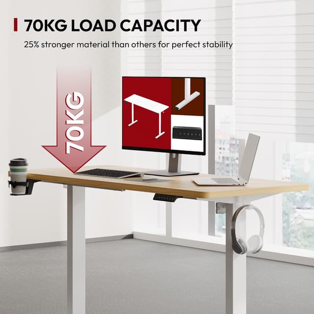 Detalle 2 de SANODESK QS1+140 Electric standing desk