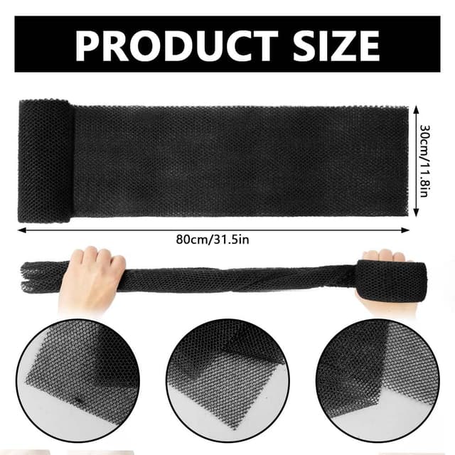 Detalle de Afrikanischer Netz Schwamm Aomig (2er-Set) – Badeschwamm & Rückenschrubber zum Körperpeeling