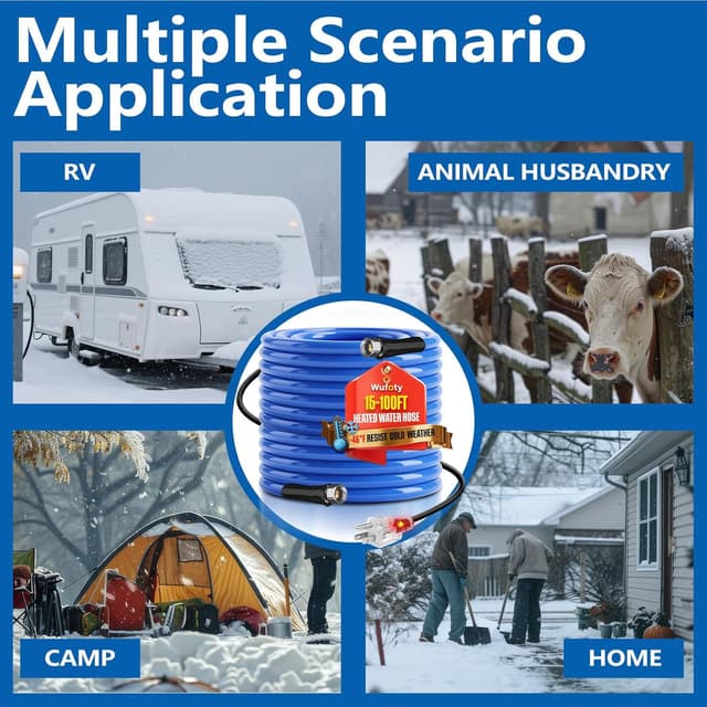 Thumbnail 6 de Wufoty 100FT Heated Water Hose