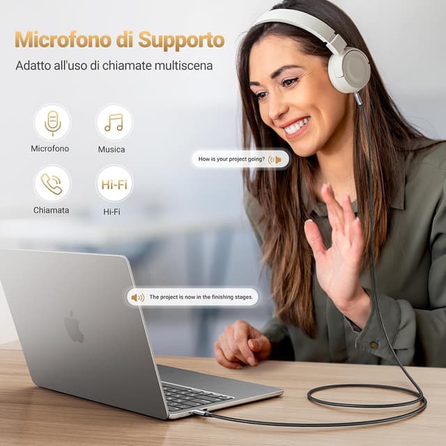 Thumbnail 2 de UGREEN Cavo USB C a Jack TRRS 1M