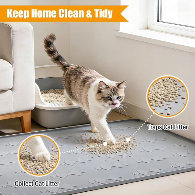 Thumbnail 2 de JACMKEON Cat Litter Mat 86x56cm