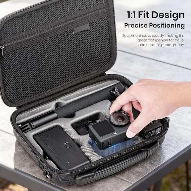 Detalle de STARTRC Photo carrying case for DJI Osmo Action 6 (hard shell travel bag)