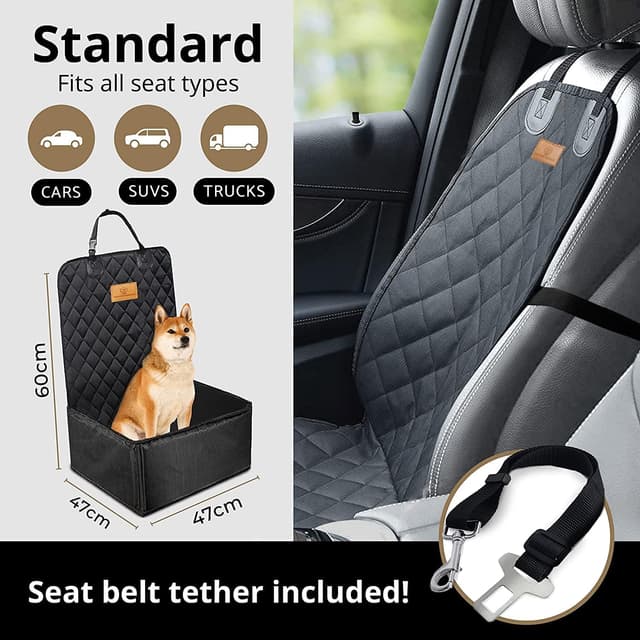 Thumbnail 6 de AMZPET 2-in-1 Front Dog Seat Cover 47cm
