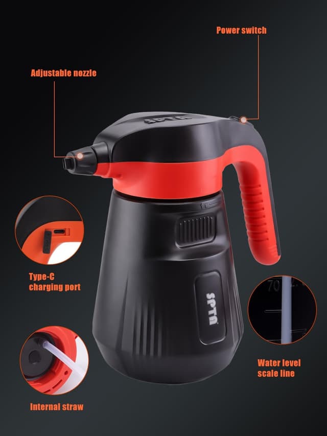 Detalle 2 de SPTA Pressure Foam Sprayer 2.25L — Electric Car Foam Sprayer