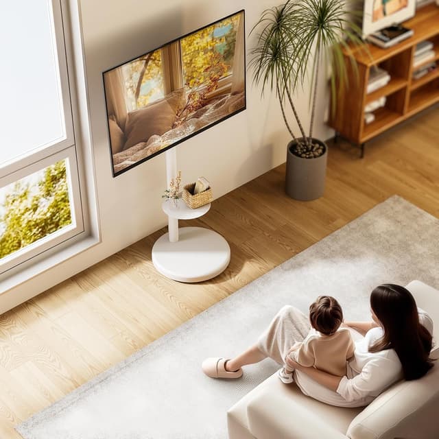 Thumbnail 5 de ECOTINY Height Adjustable TV Stand 86"