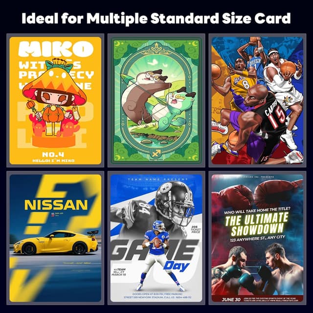 Detalle de Wcakby Standard Soft Kartenhüllen 66 x 91 mm