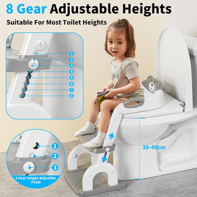 Thumbnail 2 de Toilettensitz Kinder mit Treppe 2-in-1 ⚙