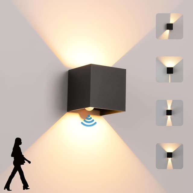 Detalle de KUKAK LED Wandleuchte 12 W mit Bewegungsmelder